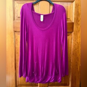 Fuchsia Long Sleeve Top / Hoodie